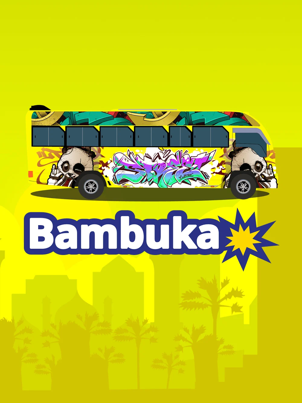 Juego con energía festiva y estilo tropical